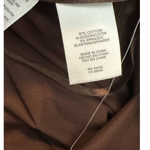 Jones New York brown flat front capri pants size Large - Picture 4 of 11